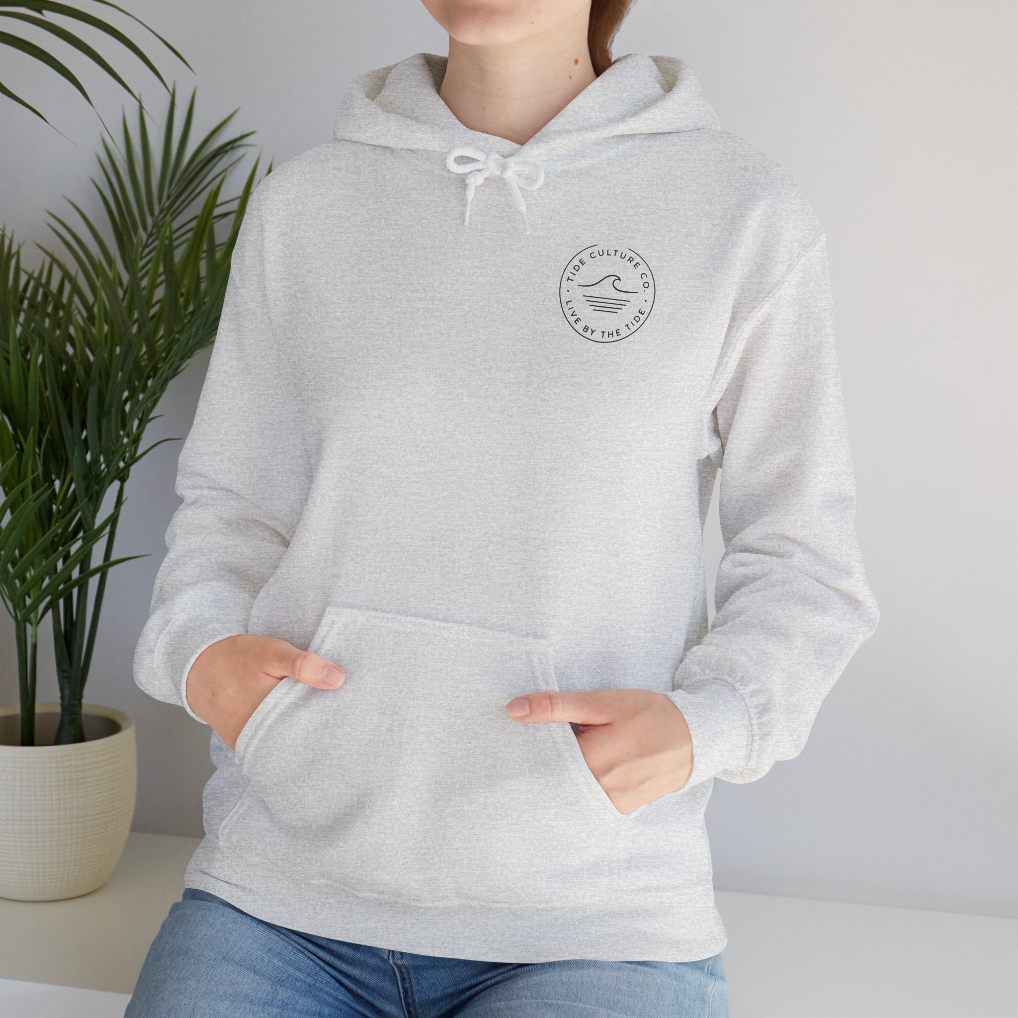 Hoodie 'Live by the Tide' Light colors