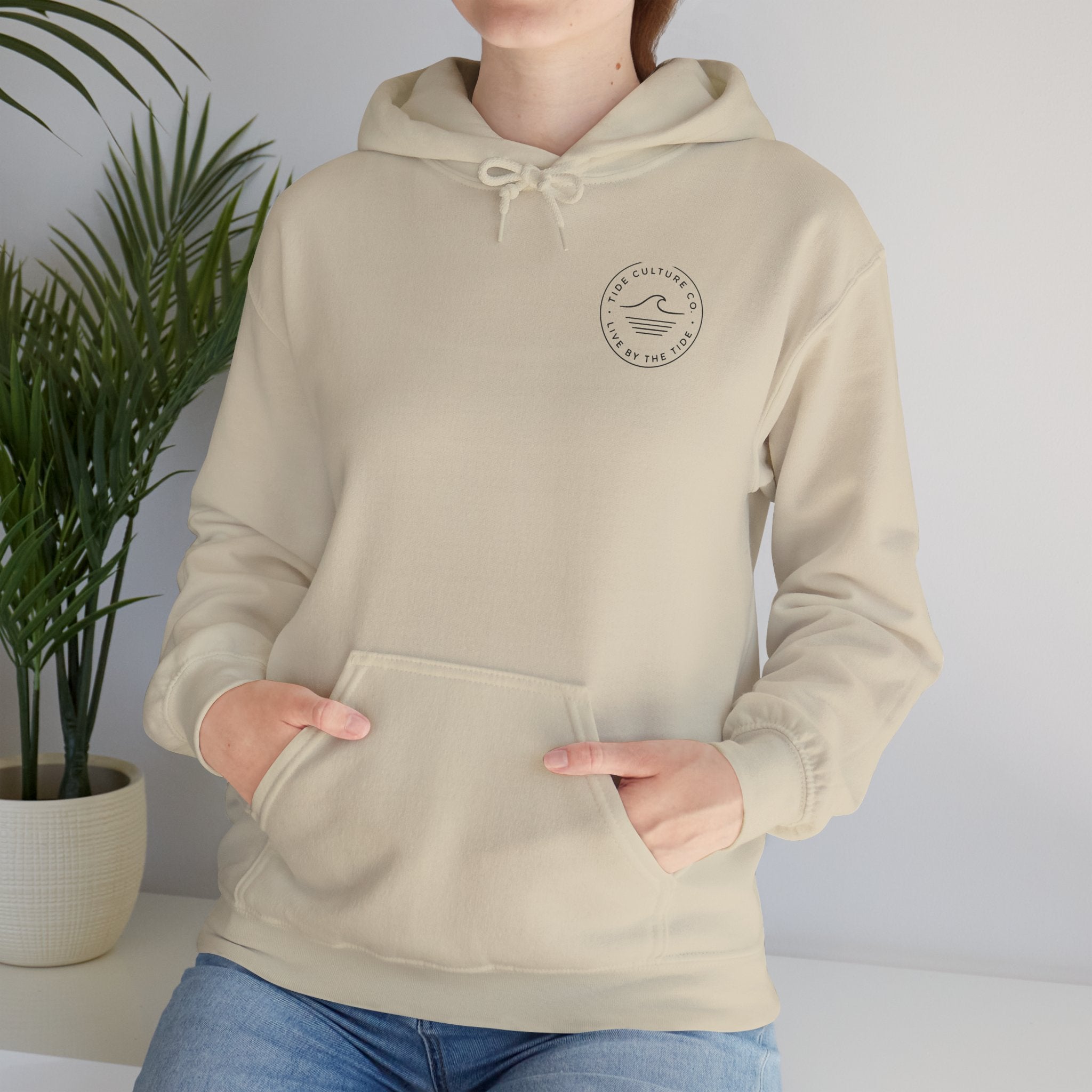 Hoodie 'Live by the Tide' Light colors