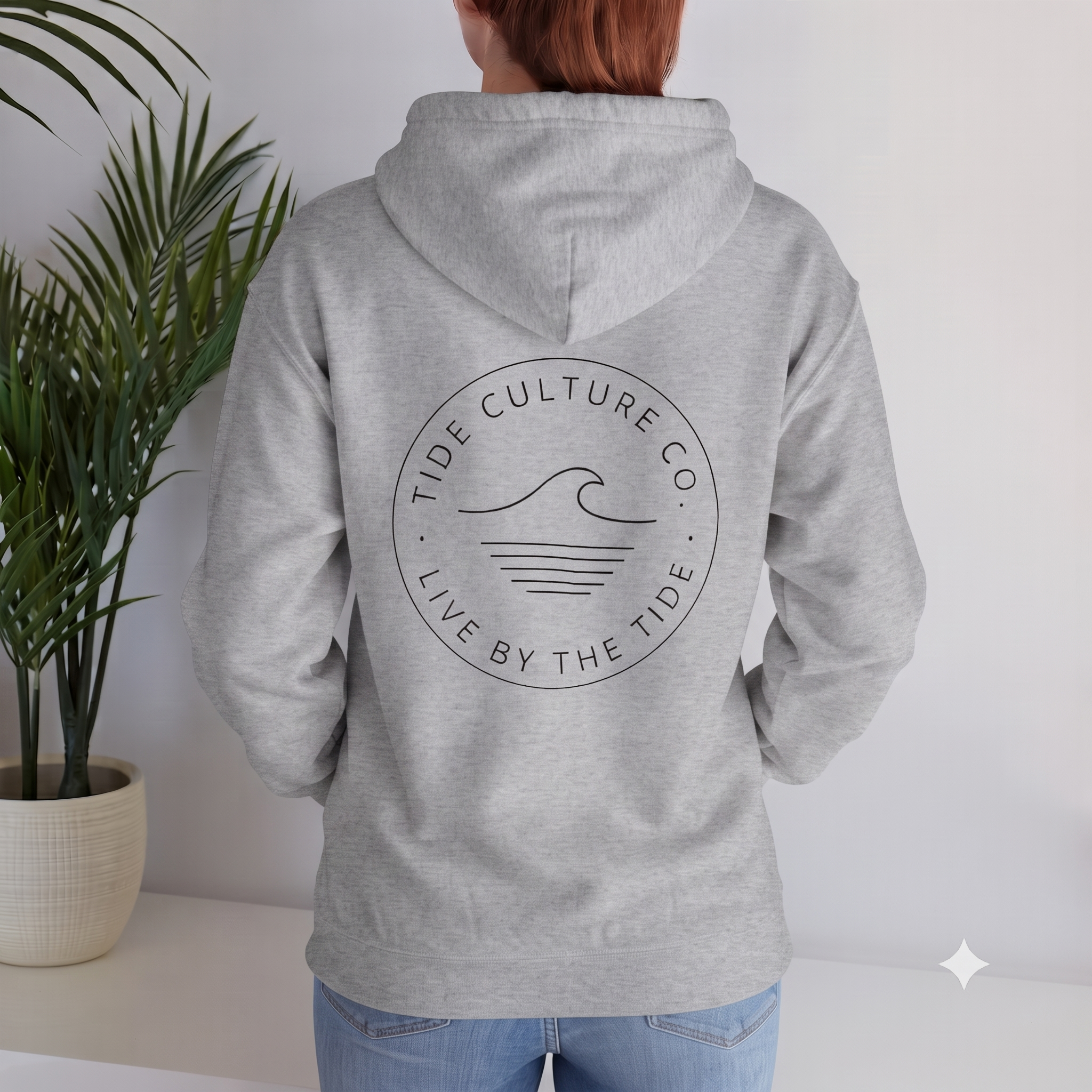 Hoodie 'Live by the Tide' Light colors
