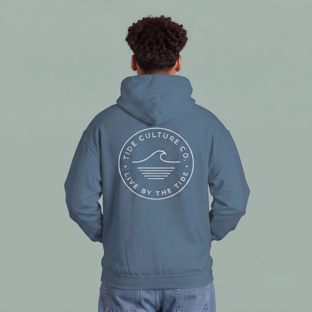 Hoodie 'Live by the Tide' Dark colors